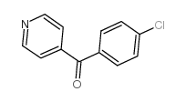4-(4-氯苯甲酰基)吡啶 结构式