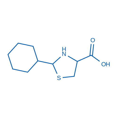 2-环己基噻唑烷-4-羧酸 结构式