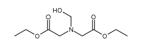 Glycine, N-(2-ethoxy-2-oxoethyl)-N-(hydroxymethyl)-, ethyl ester 结构式