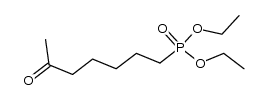 Phosphonic acid, (6-oxoheptyl)-, diethyl ester (7CI,8CI,9CI) 结构式
