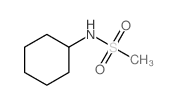 N-环己基甲磺酰胺 结构式