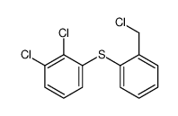 Benzene, 1,2-dichloro-3-[[2-(chloromethyl)phenyl]thio]- 结构式
