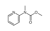 N-甲基-N-2-吡啶基氨基甲酸甲酯 结构式