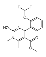 5-Pyrimidinecarboxylicacid, 4-[2-(difluoromethoxy)phenyl]-1,2,3,4-tetrahydro-1,6-dimethyl-2-oxo-,methyl ester 结构式