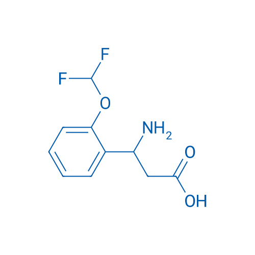 3-氨基-3-(2-二氟甲氧基苯基)-丙酸 结构式