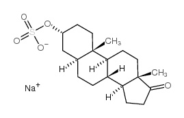 雄甾酮硫酸酯钠盐 结构式