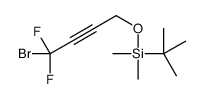 Silane, [(4-bromo-4,4-difluoro-2-butyn-1-yl)oxy](1,1-dimethylethyl)dimethyl- 结构式