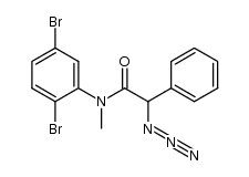 Benzeneacetamide, α-azido-N-(2,5-dibromophenyl)-N-methyl- 结构式