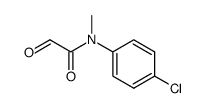 N-(4-氯苯基)-N-甲基-2-氧代乙酰胺 结构式
