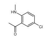 1-(5-氯-2-(甲氨基)苯基)乙酮 结构式