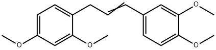 1-[3-(3,4-二甲氧基苯基)-2-丙烯-1-基]-2,4-二甲氧基苯 结构式
