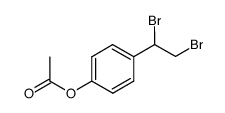 4-(1,2-二溴乙基)苯基乙酸酯 结构式