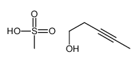 3-Pentyn-1-ol, 1-methanesulfonate 结构式