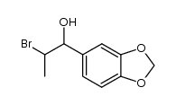 α-(1-溴乙基)-1,3-苯并二氧杂环戊烯-5-甲醇 结构式