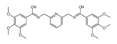 2,6-Bis(3,4,5-trimethoxybenzoylaminomethyl)pyridine 结构式