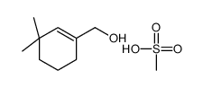 1-Cyclohexene-1-methanol, 3,3-dimethyl-, 1-methanesulfonate 结构式