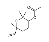 tetrahydro-2,2,6-trimethyl-6-vinyl-2H-pyran-3-yl acetate 结构式
