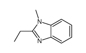 2-乙基-1-甲基-1H-苯并咪唑 结构式