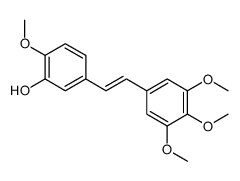 2-甲氧基-5-[(1E)-2-(3,4,5-三甲氧基苯基)乙烯基]苯酚 结构式