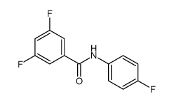 3,5-二氟-N-(4-氟苯基)苯甲酰胺 结构式