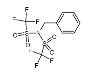 Methanesulfonamide, 1,1,1-trifluoro-N-(phenylmethyl)-N-[(trifluoromethyl)sulfonyl]- 结构式