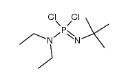 Phosphoramidimidic dichloride, N'-(1,1-dimethylethyl)-N,N-diethyl- 结构式