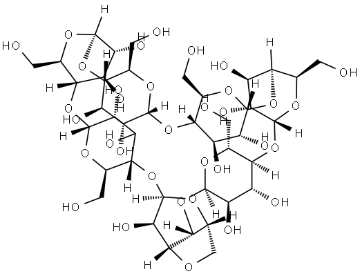 3A,6A-脱水-β-环糊精 结构式