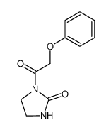 1-(2-phenoxyacetyl)imidazolidin-2-one 结构式