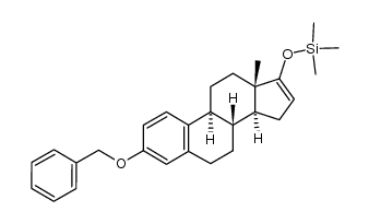 Estra-1,3,5(10),16-tetraene, 3-(phenylmethoxy)-17-[(trimethylsilyl)oxy]- 结构式