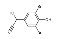 3,5-二溴-α,4-二羟基苯乙腈 结构式