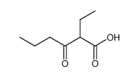 2-乙基-3-氧代己酸 结构式