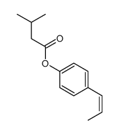 Butanoic acid, 3-methyl-, 4-(1-propenyl)phenyl ester 结构式