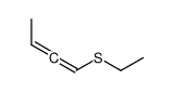 1-(乙硫基)-1,2-丁二烯 结构式