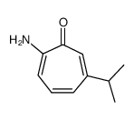 2-氨基-6-异丙基-2,4,6-环庚三烯-1-酮 结构式