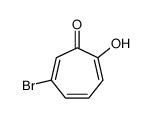 4-溴-2-羟基-2,4,6-环庚三烯-1-酮 结构式