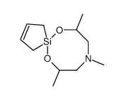 6,12-Dioxa-9-aza-5-silaspiro[4.7]dodec-2-ene, 7,9,11-trimethyl- 结构式