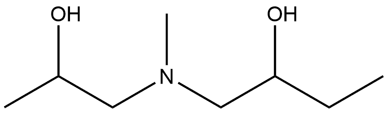 1-[(2-羟丙基)甲氨基]-2-丁醇 结构式
