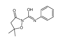2-Isoxazolidinecarboxamide, 5,5-dimethyl-3-oxo-N-phenyl- 结构式