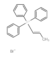 Phosphonium,triphenyl(1E)-1-propen-1-yl-, bromide (1:1) 结构式