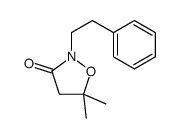 3-Isoxazolidinone, 5,5-dimethyl-2-(2-phenylethyl)- 结构式