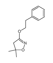 Isoxazole, 4,5-dihydro-5,5-dimethyl-3-(2-phenylethoxy)- 结构式