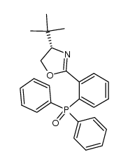 Oxazole, 4-(1,1-dimethylethyl)-2-[2-(diphenylphosphinyl)phenyl]-4,5-dihydro-, (4S)- 结构式