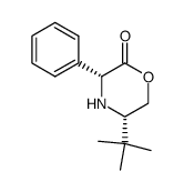 2-Morpholinone, 5-(1,1-dimethylethyl)-3-phenyl-, (3R,5S)- 结构式