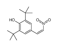 2,6-二叔丁基-4-(2-硝基乙烯基)苯酚 结构式