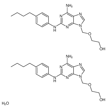 Ethanol, 2-[[6-amino-2-[(4-butylphenyl)amino]-9H-purin-9-yl]methoxy]- 结构式