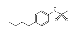 N-(4-丁基苯基)甲磺酰胺 结构式