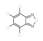4,5,6,7-tetrachloro-2,1,3-benzothiadiazole 结构式