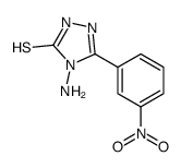 4-氨基-5-(3-硝基苯基)-2,4-二氢-3H-1,2,4-三唑-3-硫酮 结构式