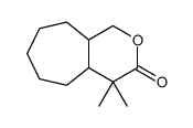 八氢-4,4-二甲基环庚并[c]吡喃-3(1H)-酮 结构式