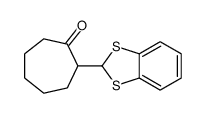 Cycloheptanone, 2-(1,3-benzodithiol-2-yl)- 结构式